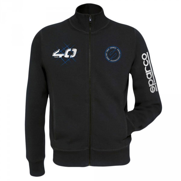 MIKINA SPARCO HOODIE 40th SE ZIPEM