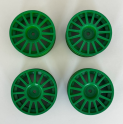 Sada zelených kol - Set of green rims